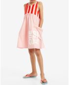 Robe sans manches rose