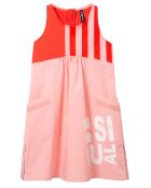 Robe sans manches rose