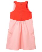 Robe sans manches rose