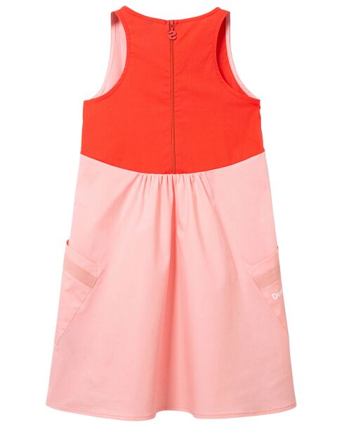Robe sans manches rose