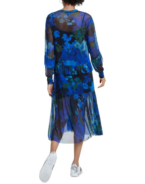 Robe à manches longues bleu marine