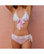 Haut de Maillot Triangle Cara St Barth rose