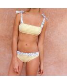 Haut de Maillot Bandeau Tamara Citrus jaune