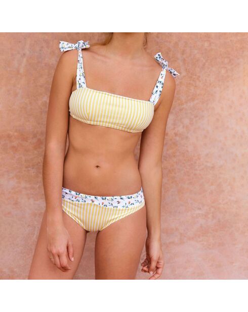 Haut de Maillot Bandeau Tamara Citrus jaune