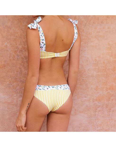 Haut de Maillot Bandeau Tamara Citrus jaune