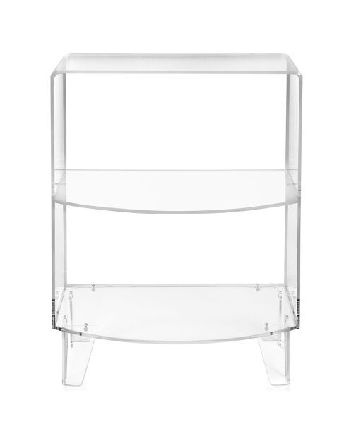 Meuble d'appoint Kasper transparent - 60x43x80 cm