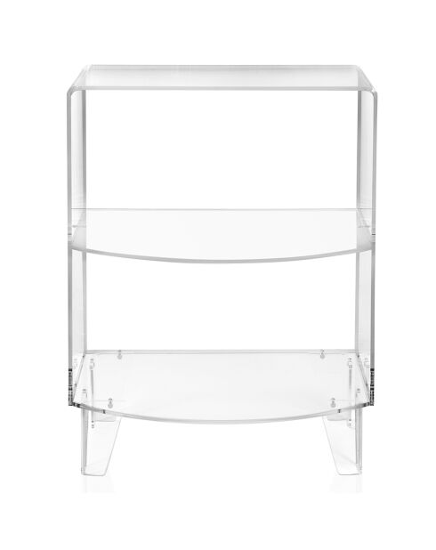 Meuble d'appoint Kasper transparent - 60x43x80 cm