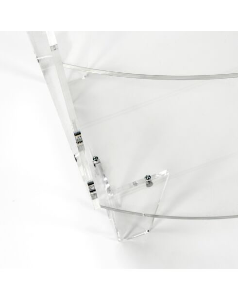 Meuble d'appoint Kasper transparent - 60x43x80 cm