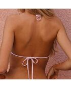Haut de Maillot Triangle Cara St Barth rose