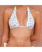 Haut de Maillot Triangle Henrietta Citrus jaune/blanc