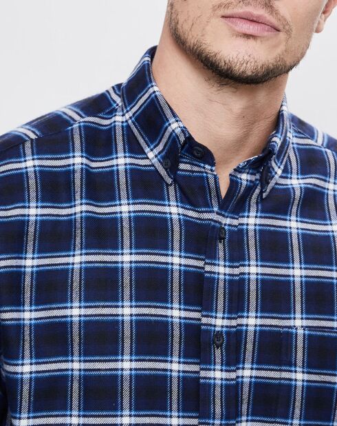 Chemise Comfort Fit Pb à carreaux Fenetre bleue