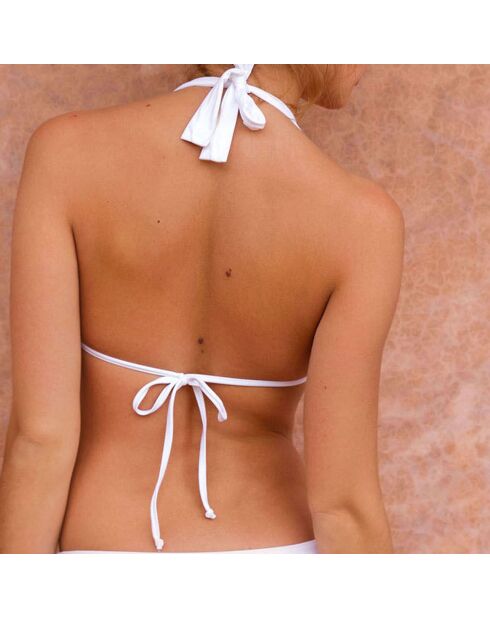 Henrietta Gingham Triangel-Bikinioberteil in Rosa