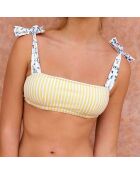 Haut de Maillot Bandeau Tamara Citrus jaune