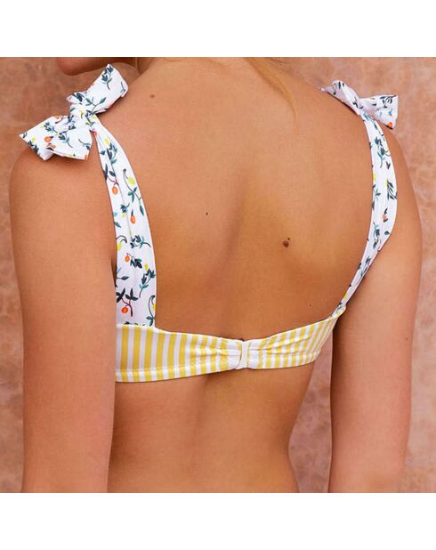 Haut de Maillot Bandeau Tamara Citrus jaune