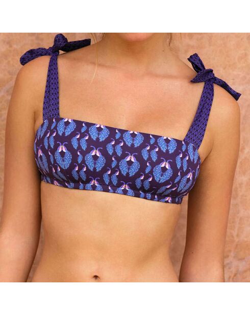 Tamara Eclipse marineblauwe bikinitop met bandeau