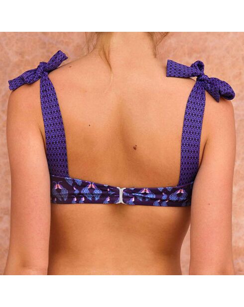 Tamara Eclipse marineblauwe bikinitop met bandeau