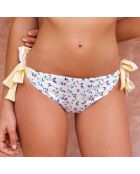 Bas de Maillot Lisa Citrus jaune/blanc