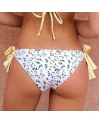 Bas de Maillot Lisa Citrus jaune/blanc