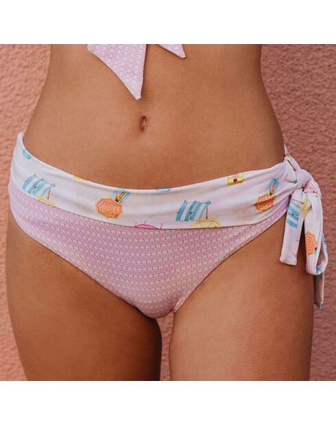 Bas de Maillot Tosca St Barth rose
