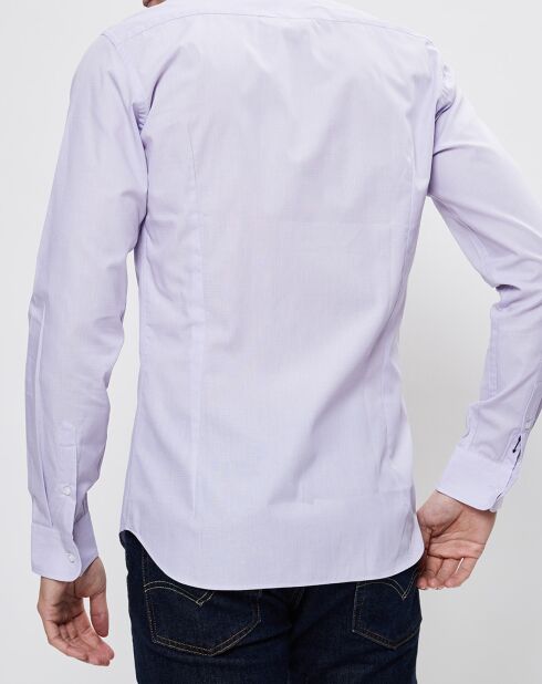 Chemise Slim Fit fil à fil violette