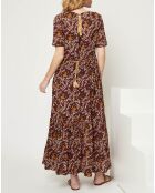 Robe longue Joy bordeaux