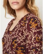 Robe longue Joy bordeaux