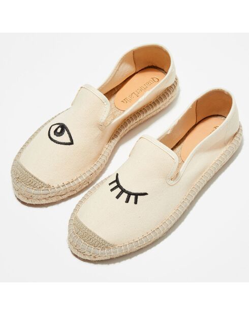 Espadrilles en Textile beige clair