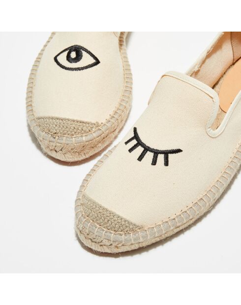 Espadrilles en Textile beige clair