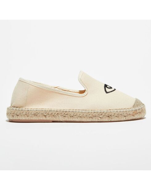 Espadrilles en Textile beige clair