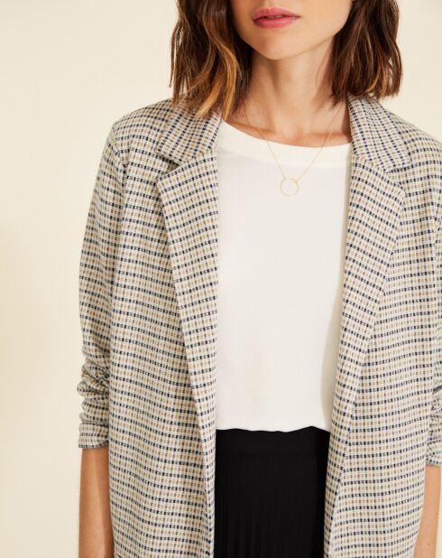 Blazer Mickaela à carreaux multicolore