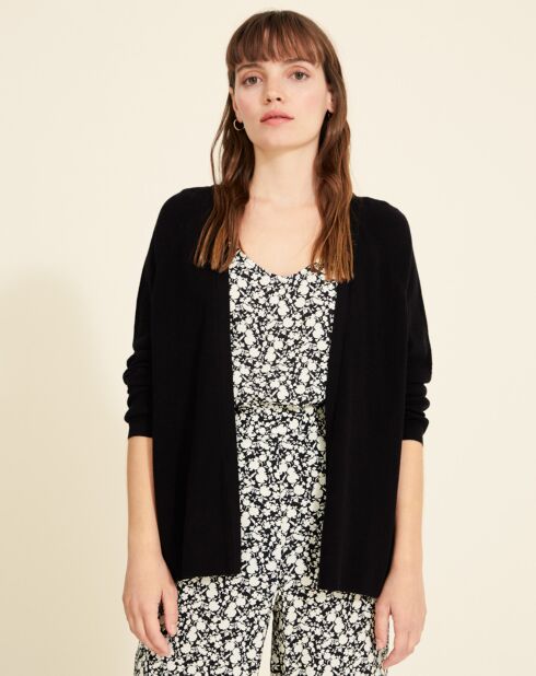 Gilet 100% Coton Bio Edna noir