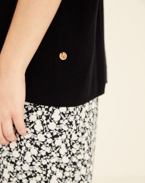 Gilet 100% Coton Bio Edna noir