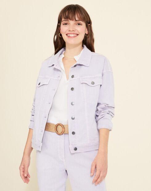 Veste en Jean Coralie violet