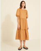 Robe en popeline Carla camel