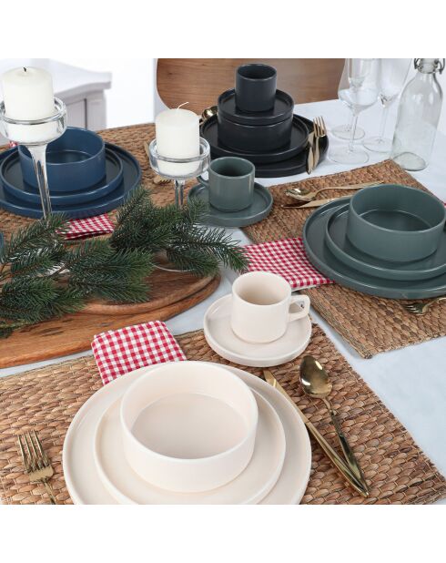 Service de table multicolore - 20 pièces