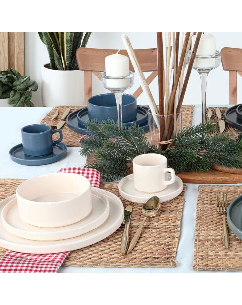 Service de table multicolore - 20 pièces