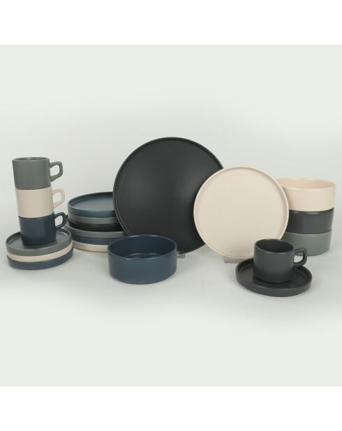 Servicio de cena multicolor - 20 piezas