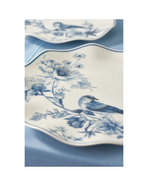 Set de vajilla de porcelana multicolor - 24 piezas