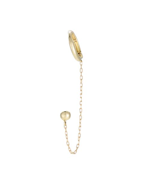 Boucle d'oreille unitaire Clou or jaune