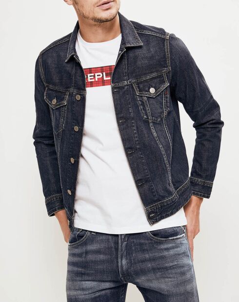 Veste en denim bleue