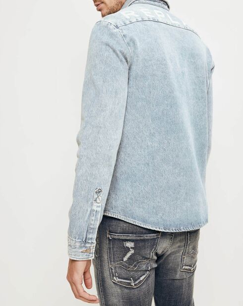 Veste en denim Vintage bleu clair
