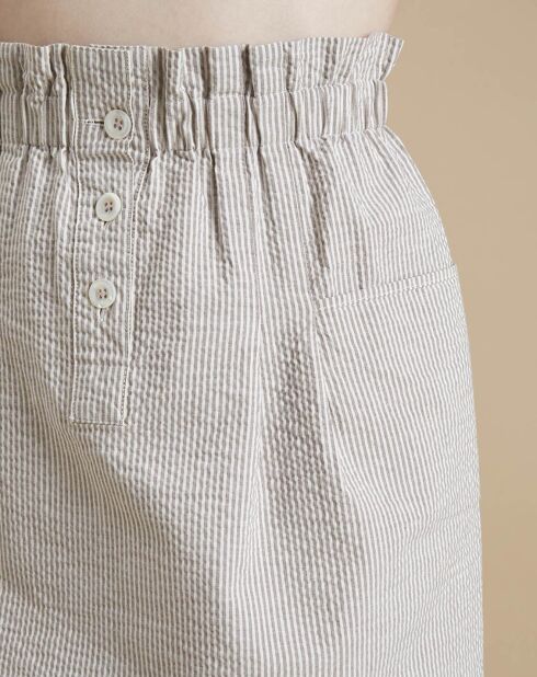 Gonna gessata Avery ecru