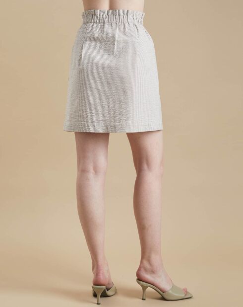 Gonna gessata Avery ecru