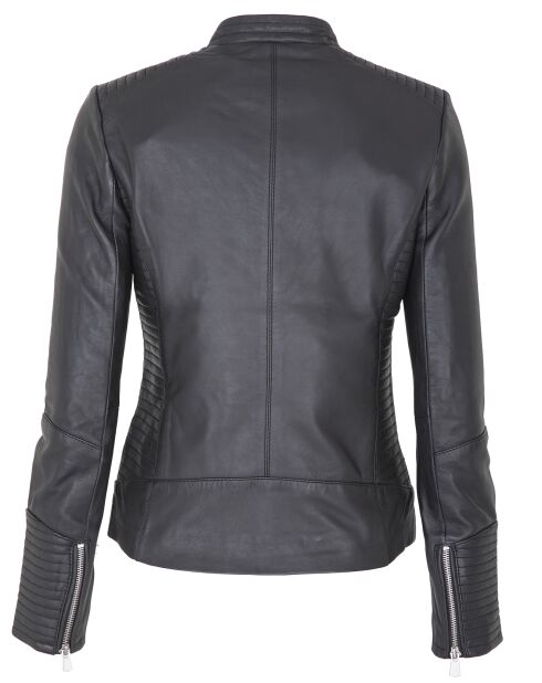 Veste en Cuir Rosalie noire