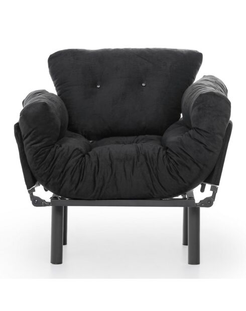 Fauteuil Nitta noir - 128x35x65 cm