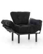 Fauteuil Nitta noir - 128x35x65 cm