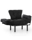 Fauteuil Nitta noir - 128x35x65 cm