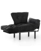 Fauteuil Nitta noir - 128x35x65 cm