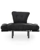 Fauteuil Nitta noir - 128x35x65 cm