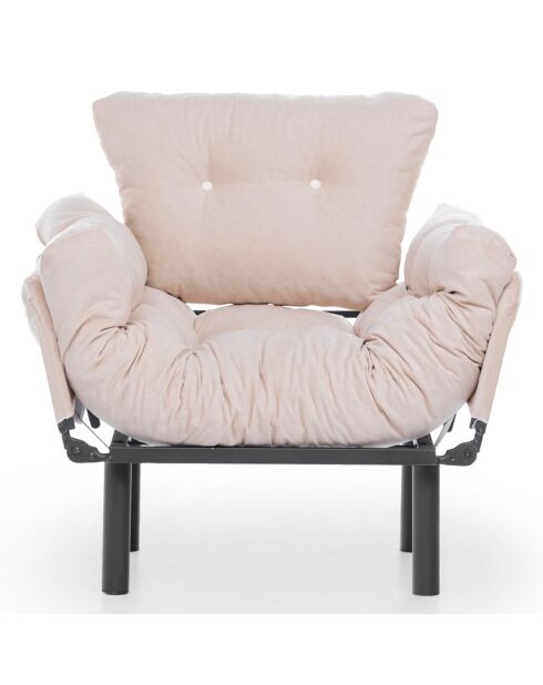 Fauteuil Nitta crème - 60x53x45 cm
